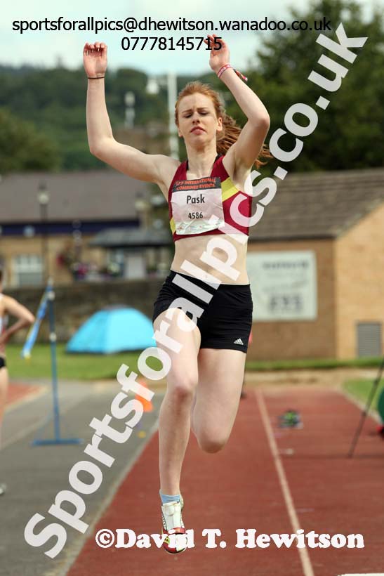 Womens under-20s long jump, EAP International Combined Events, Hexham Northumberland. Photo: David T. Hewitson/Sports for All Pics